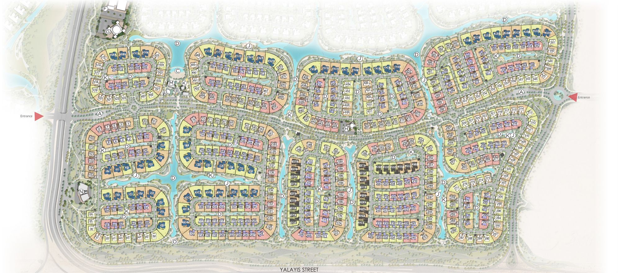 Palace Villas Ostra cluster map