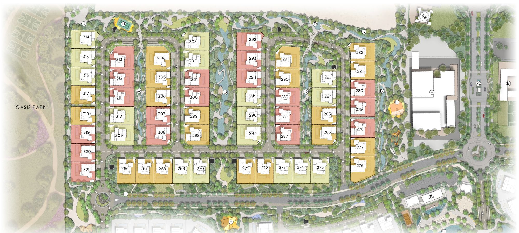 Palmiera 2 cluster map