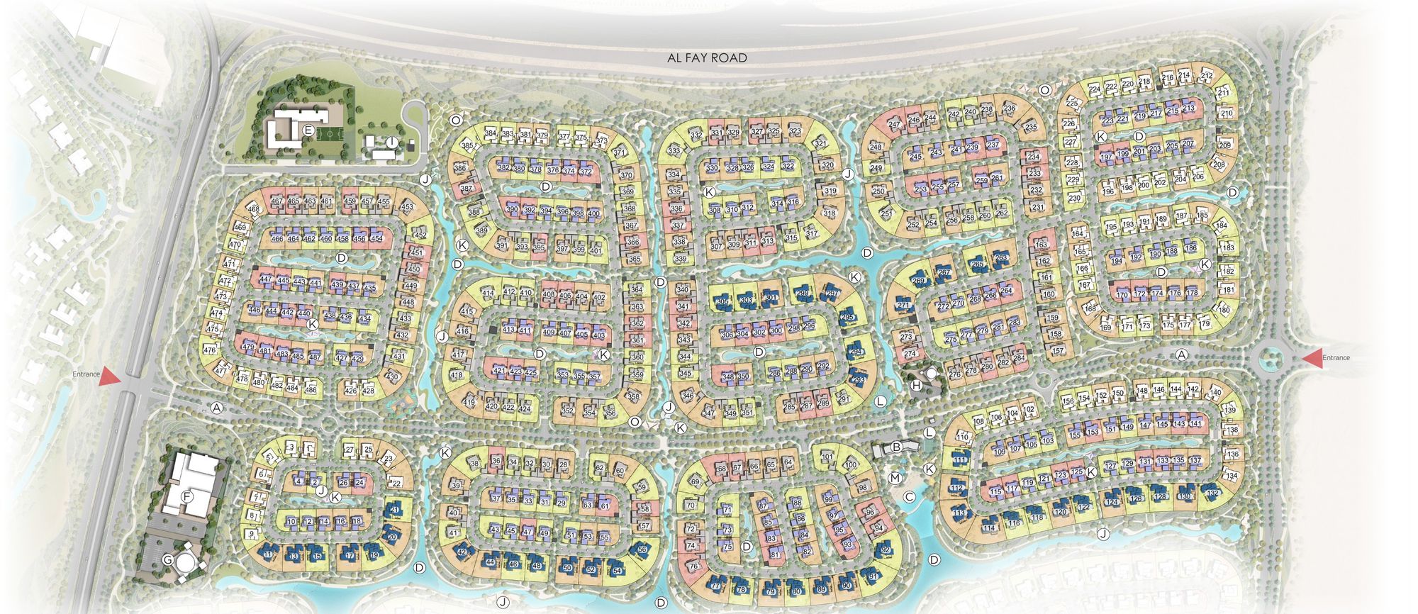 Address Villas Tierra cluster map