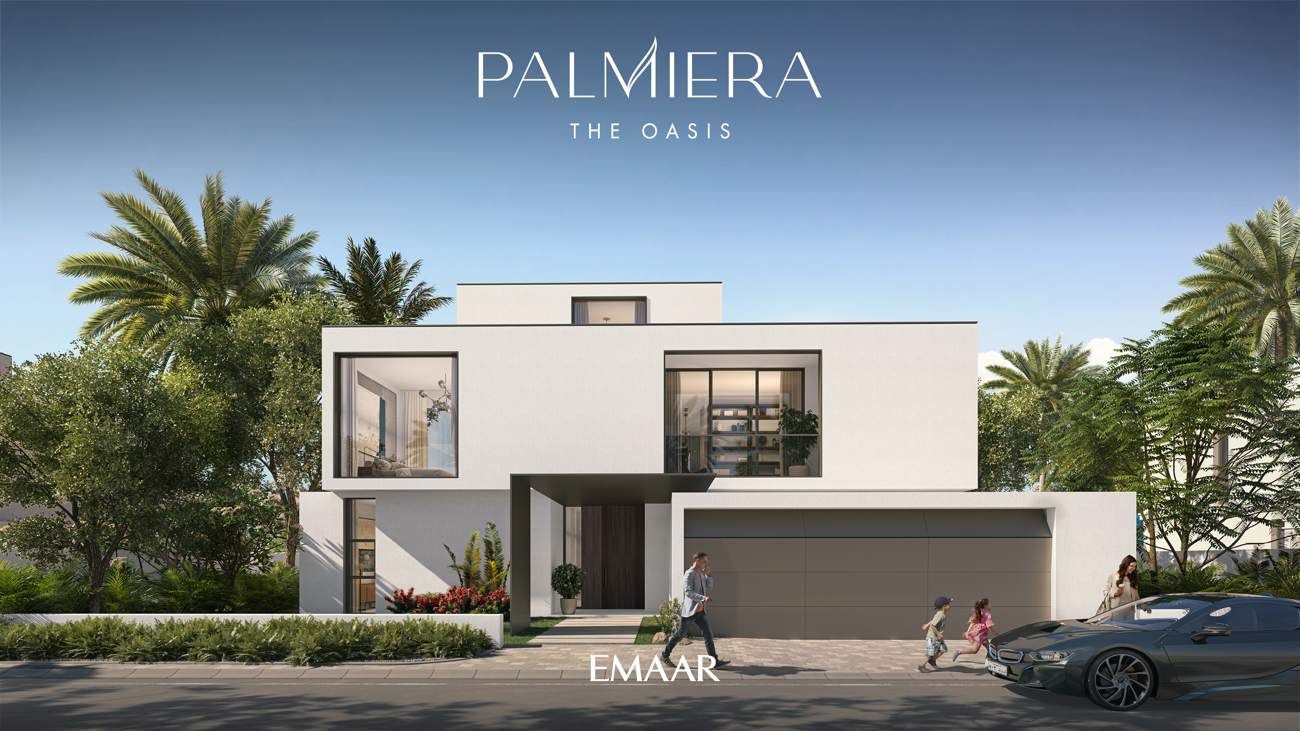 Palmiera contemporary villa street view