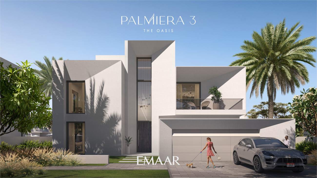 Palmiera 3 chamfered villa street view