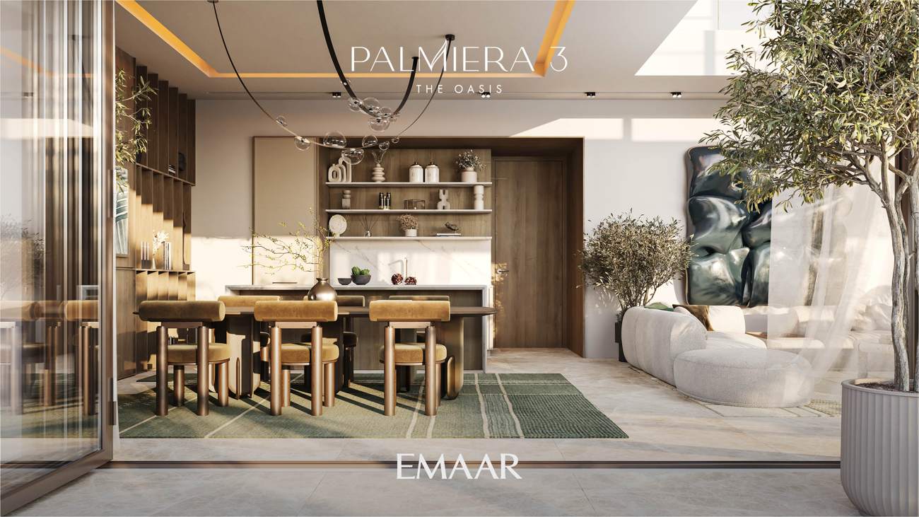 Palmiera 3 open-plan dining and kitchen